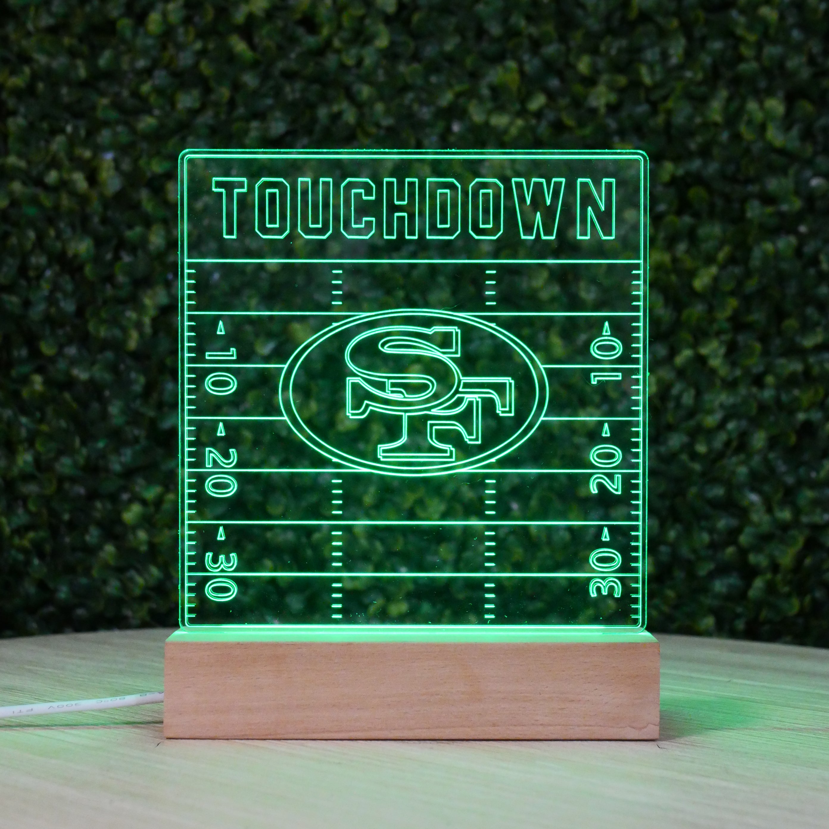 NFL 3D Touchdown Field Lamp – Custom Team LED Light