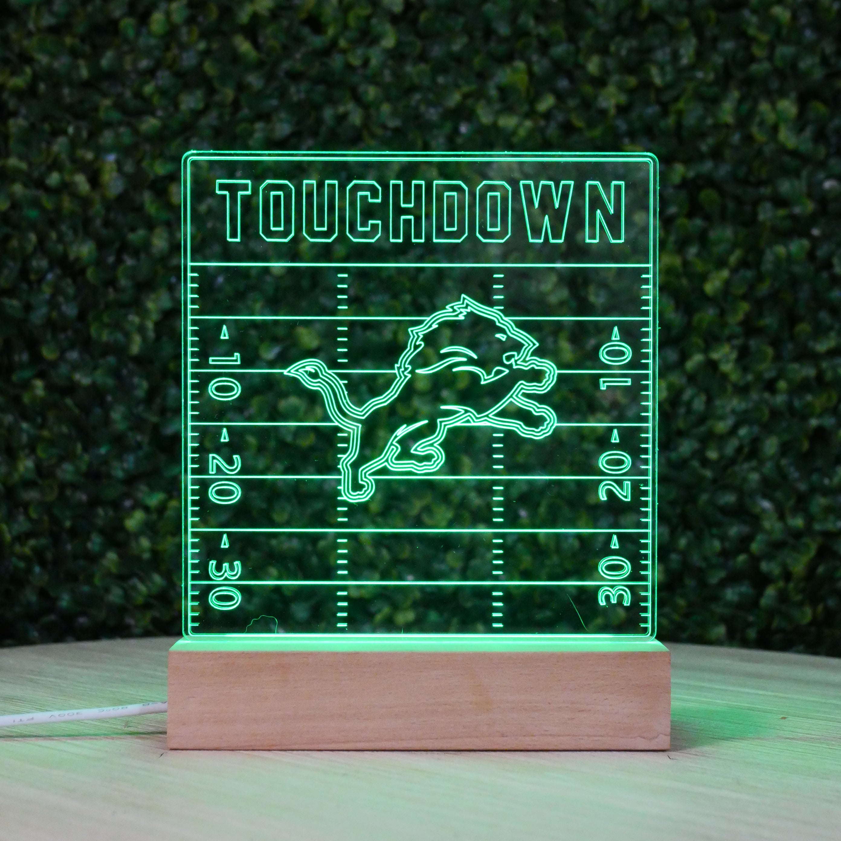 NFL 3D Touchdown Field Lamp – Custom Team LED Light