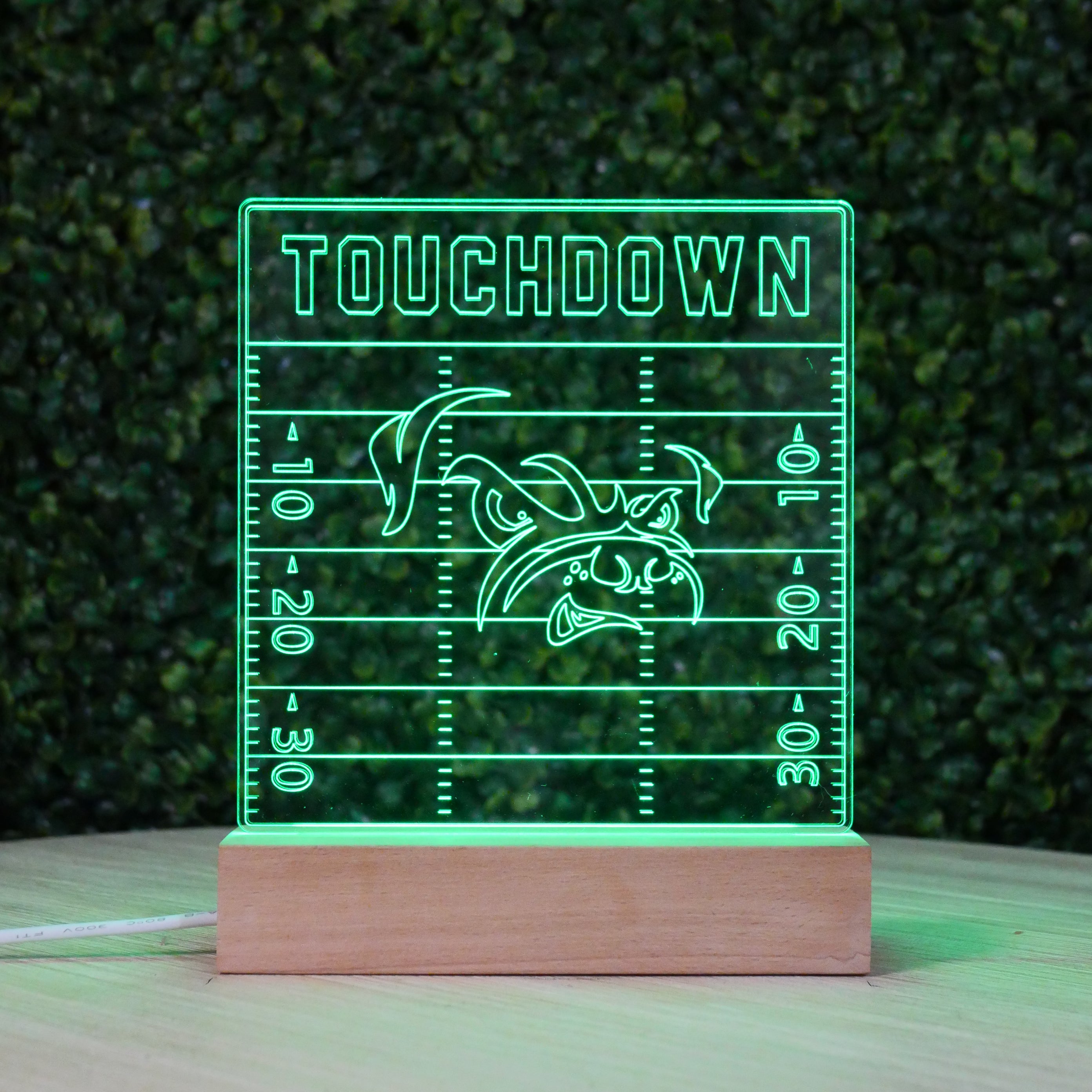 NFL 3D Touchdown Field Lamp – Custom Team LED Light