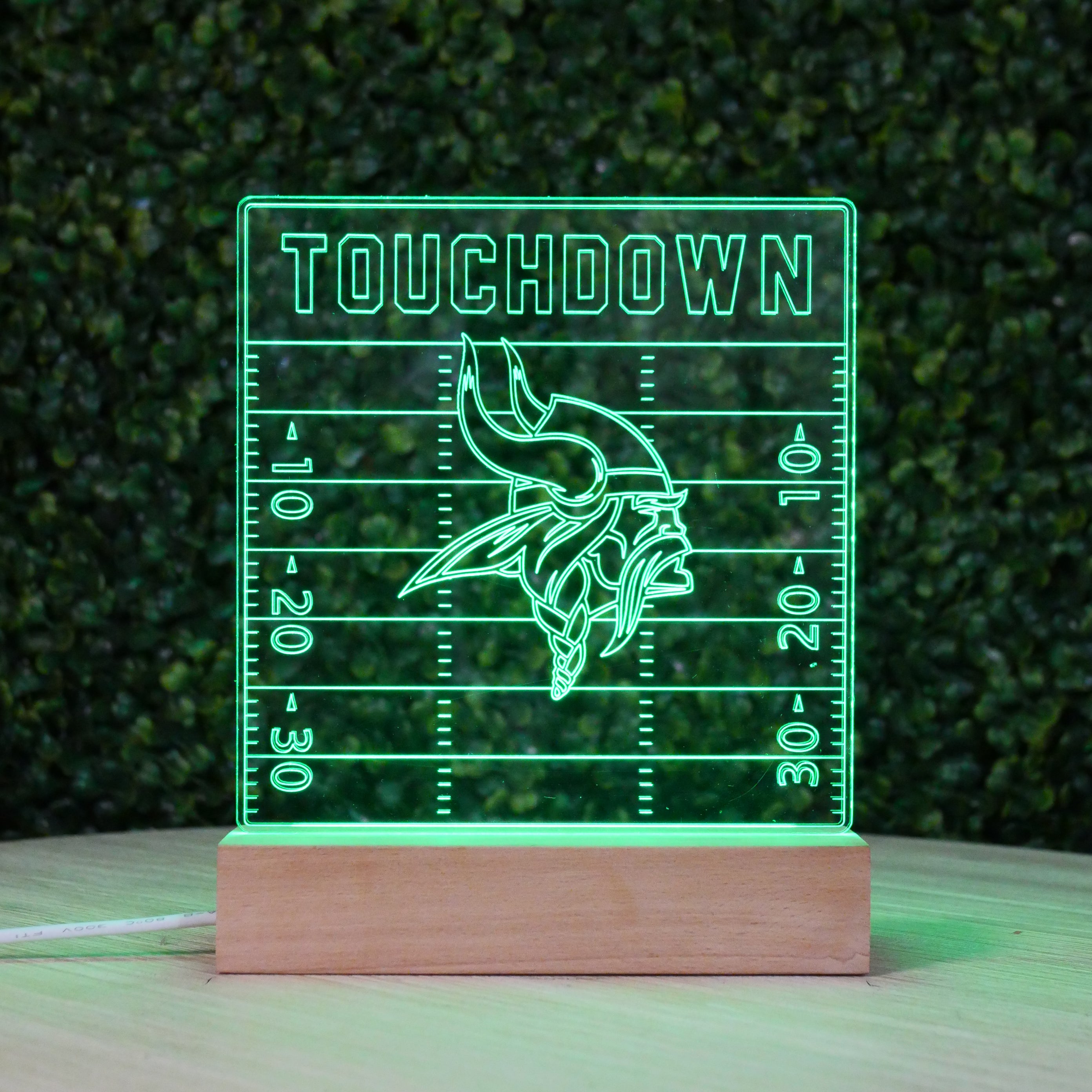NFL 3D Touchdown Field Lamp – Custom Team LED Light