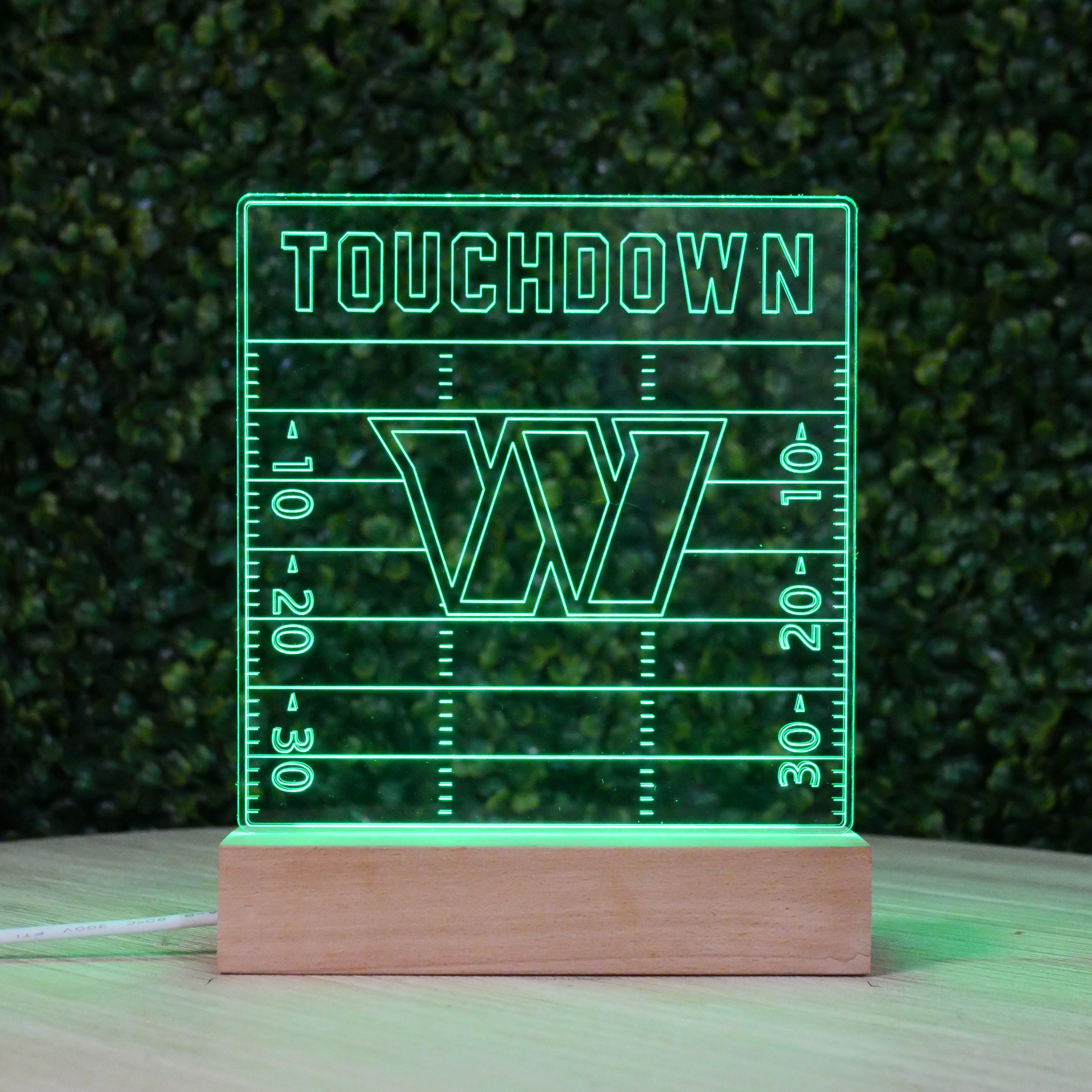 NFL 3D Touchdown Field Lamp – Custom Team LED Light