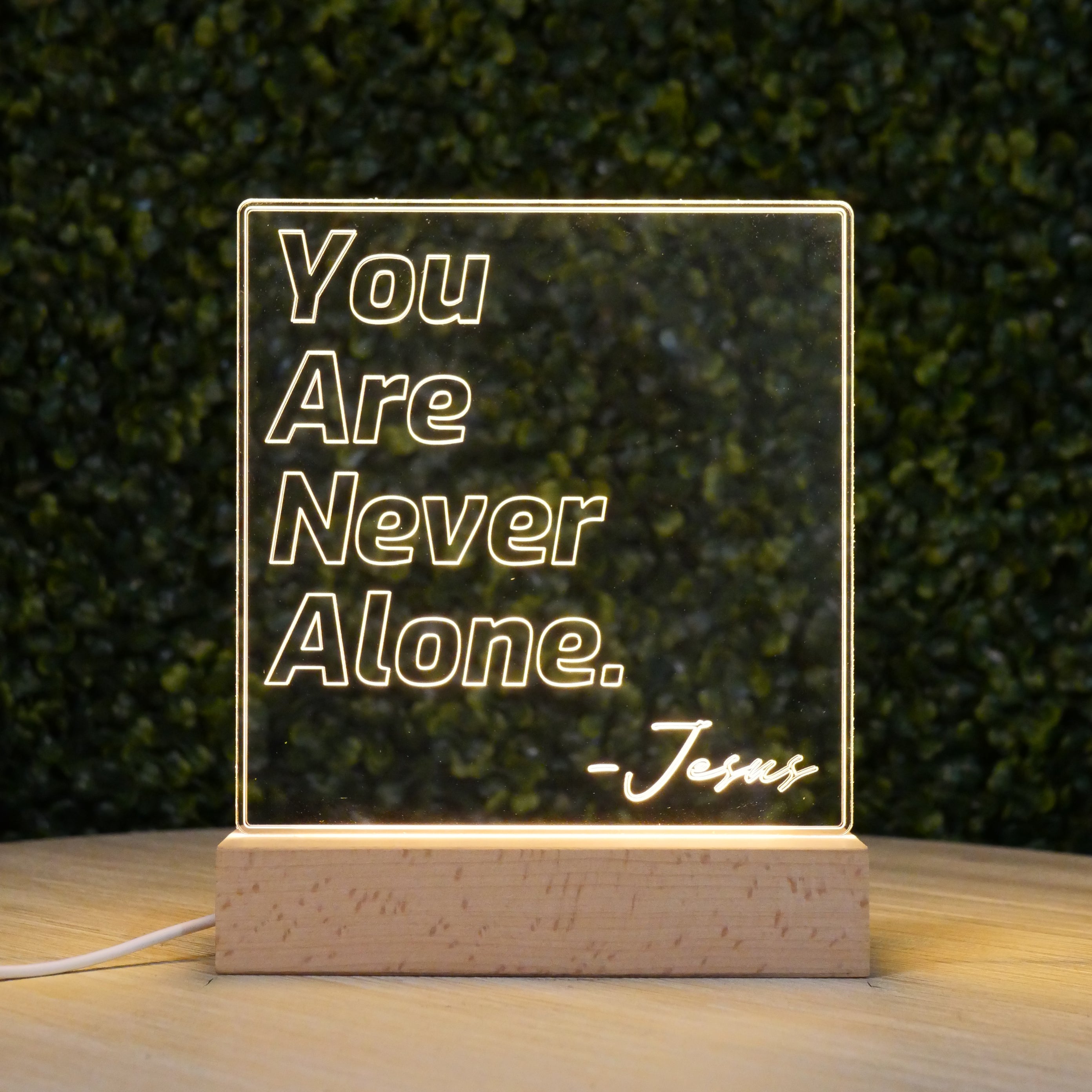 Inspired Motivation LED Lamp