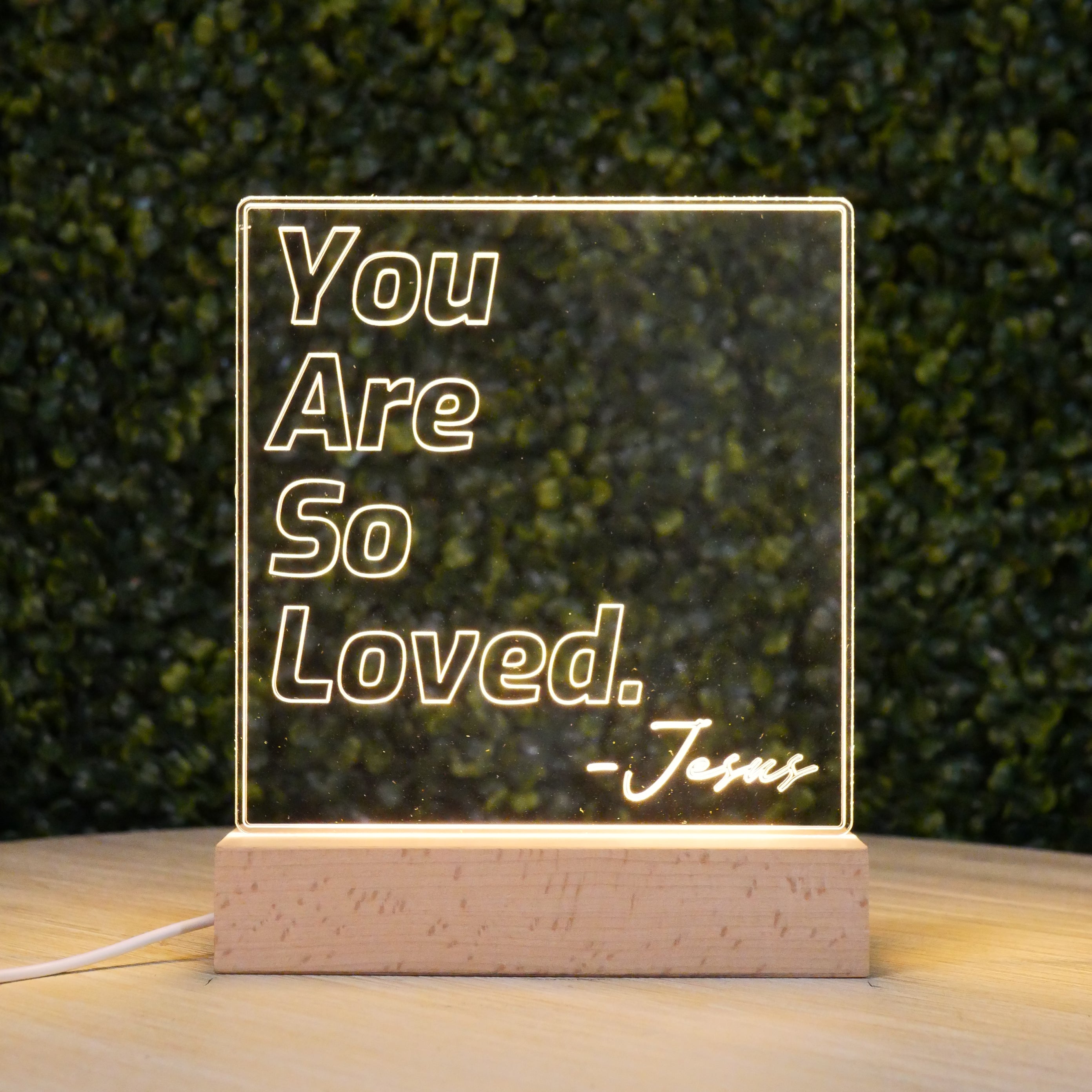 Inspired Motivation LED Lamp