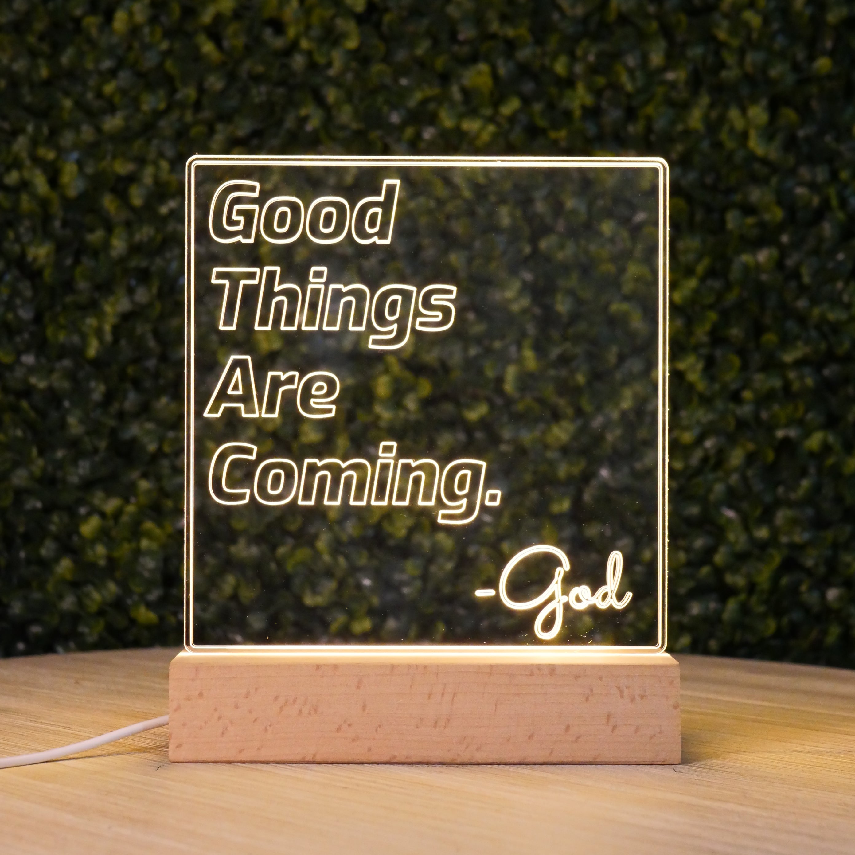 Inspired Motivation LED Lamp