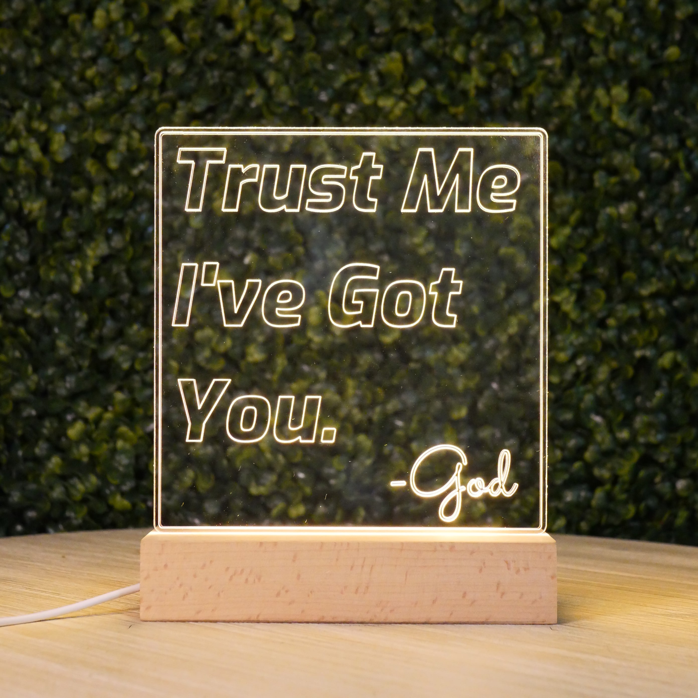 Inspired Motivation LED Lamp