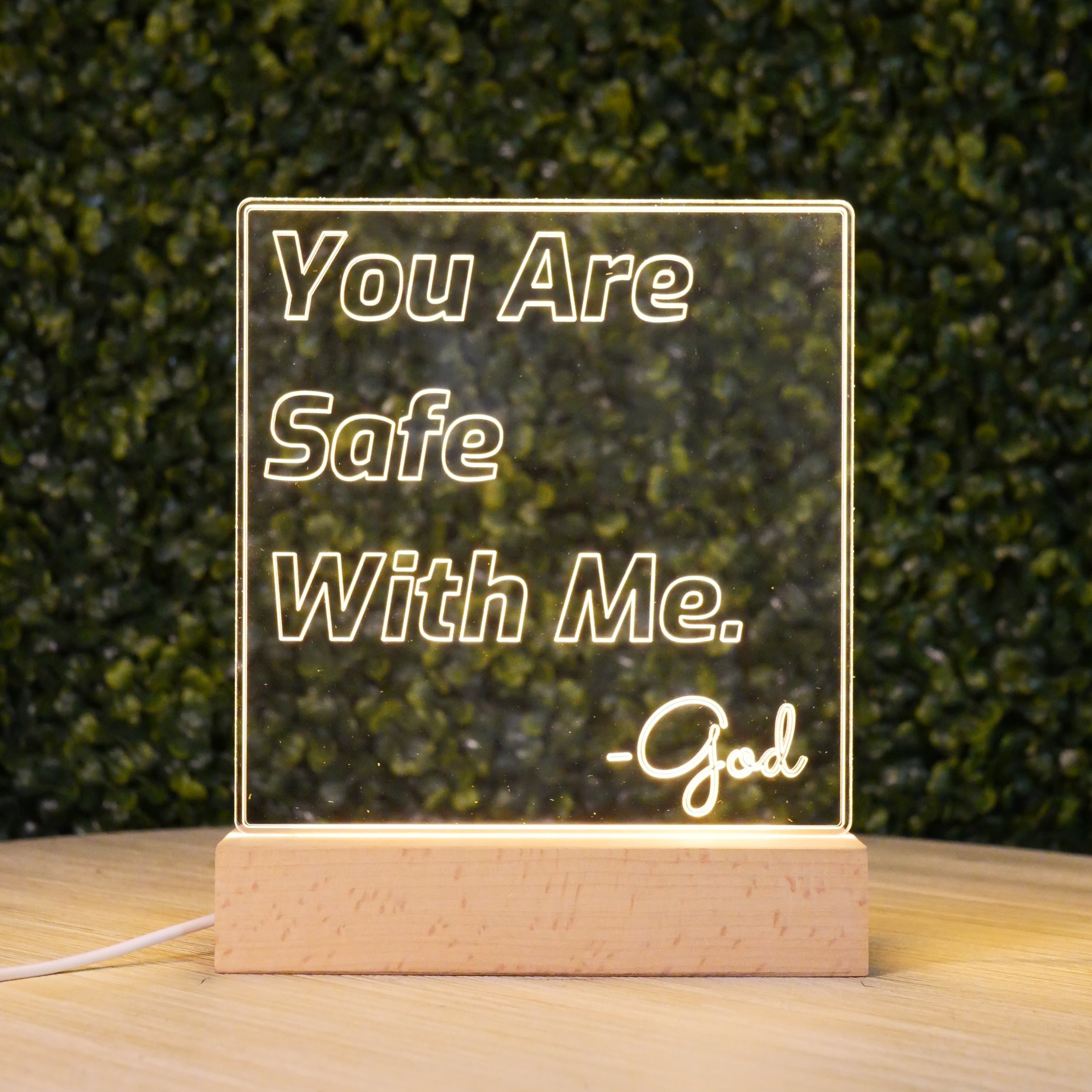 Inspired Motivation LED Lamp