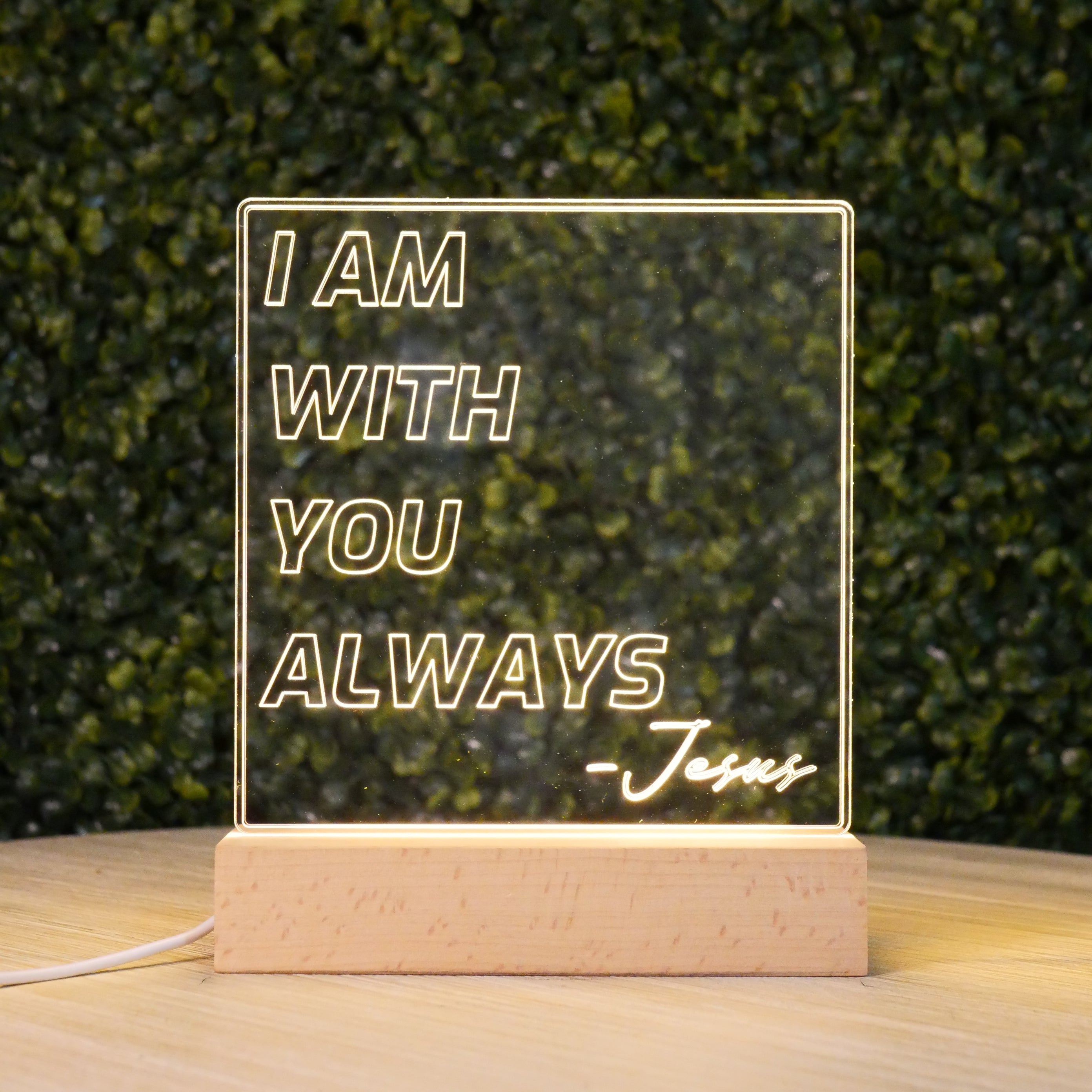 Inspired Motivation LED Lamp