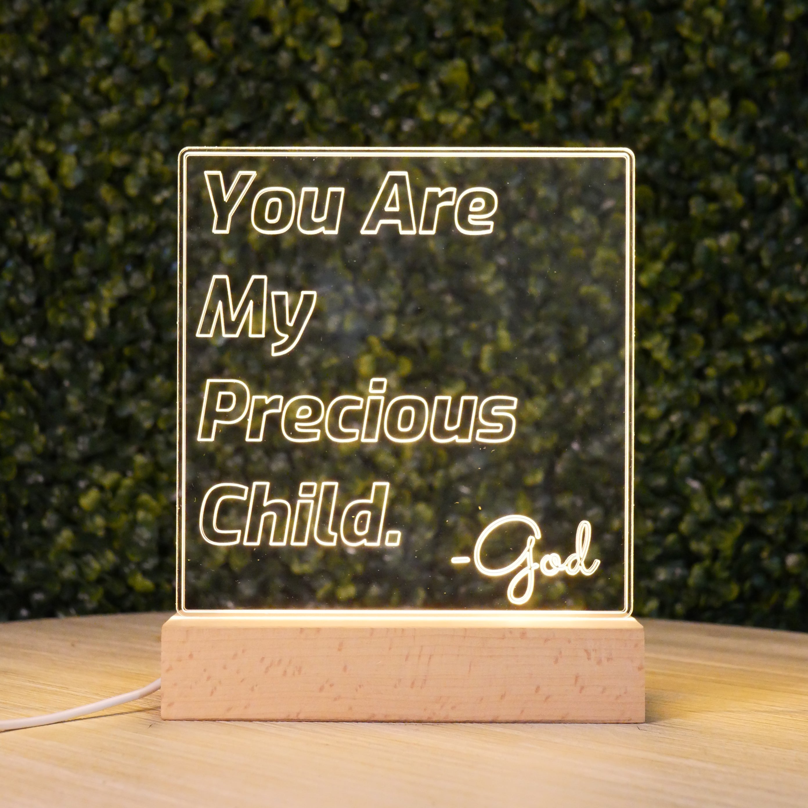 Inspired Motivation LED Lamp