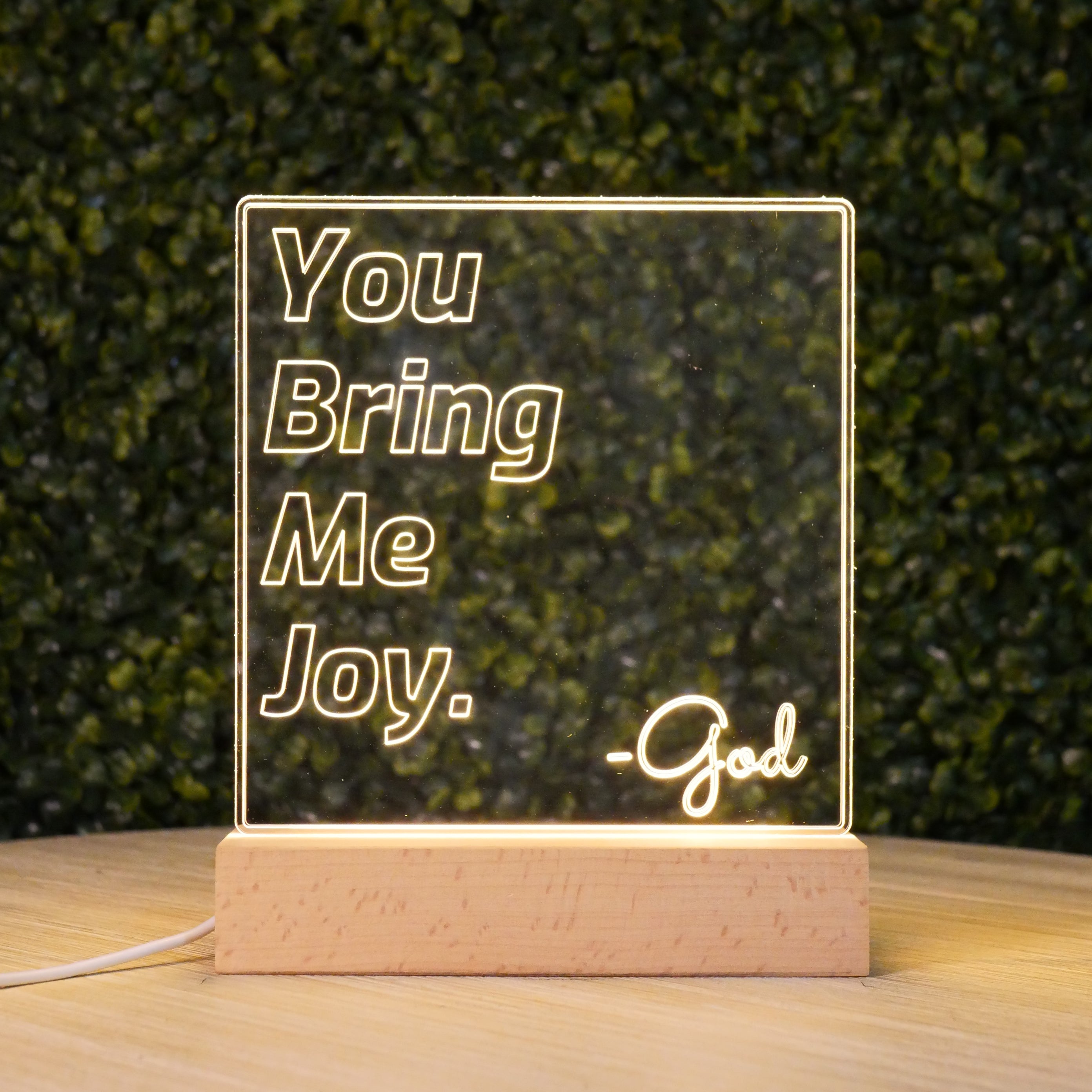 Inspired Motivation LED Lamp