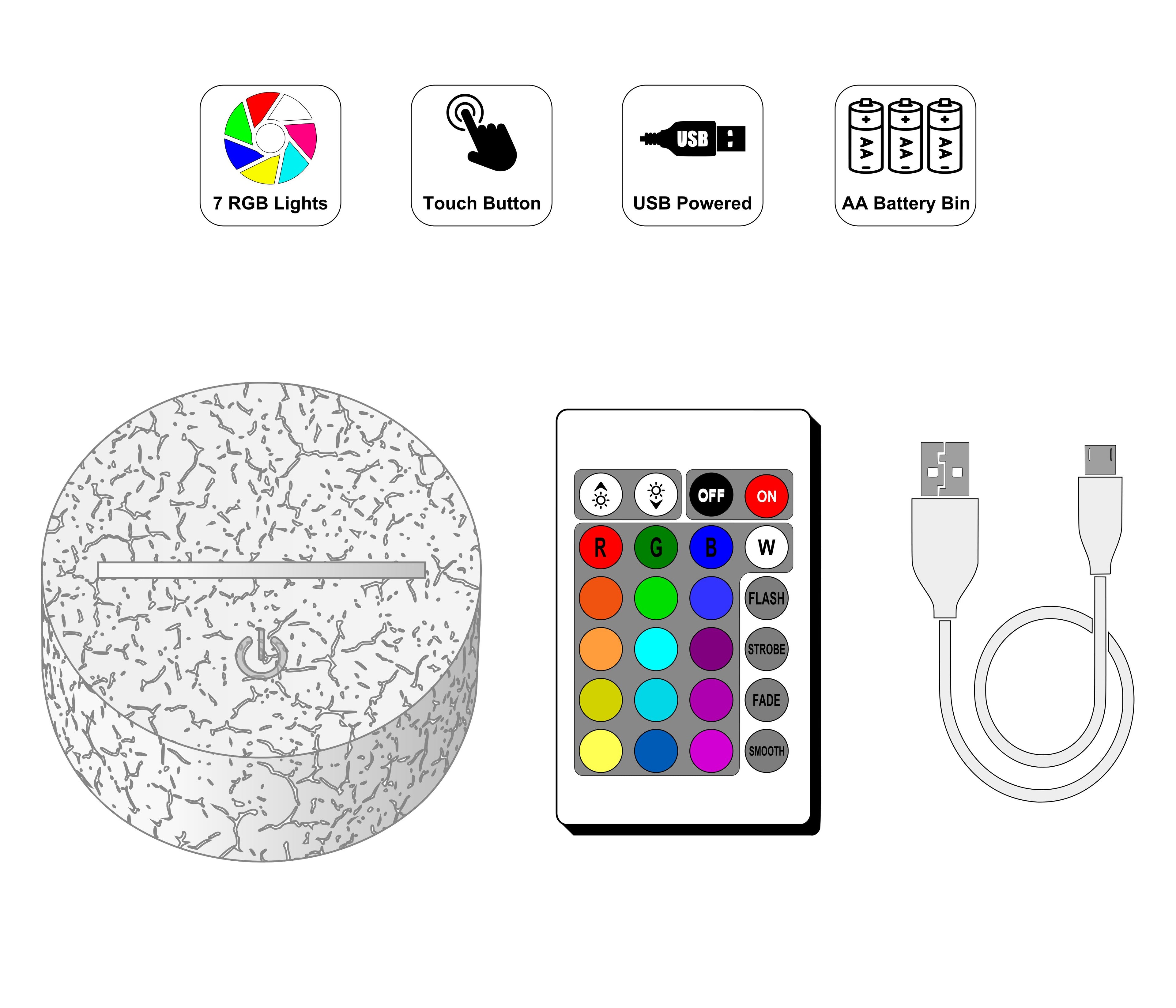 Custom Kids Gaming Room LED Lamp – Personalized Name Night Light